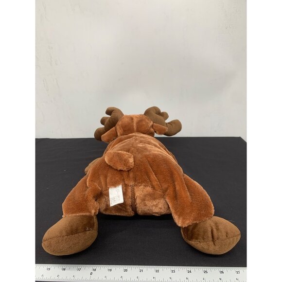 Fiesta Brown Moose 19" Peek a Boo Pillow Plush cream Pillow Moose Picture Zip Cl - Picture 6 of 11